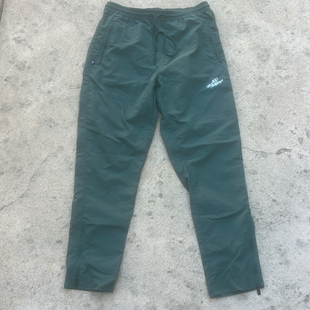 100 Thieves Men's Green Nylon Jogger Sweatpant Size S